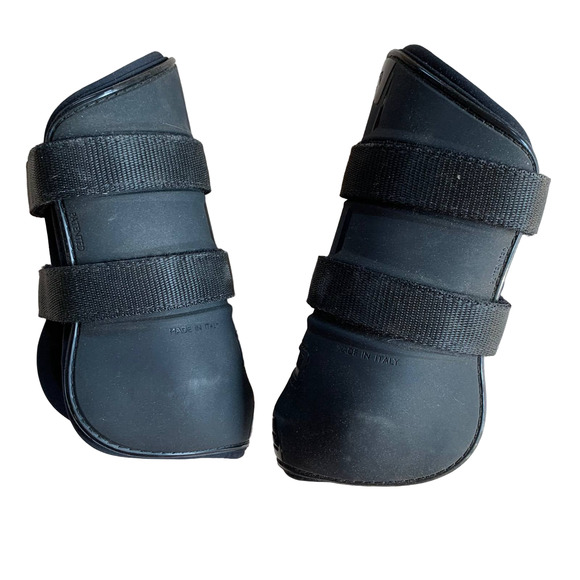 Lorenzini Titanium Paranocca Fetlock Jumping Splint Boots Black Pair Medium NIB - Picture 4 of 7